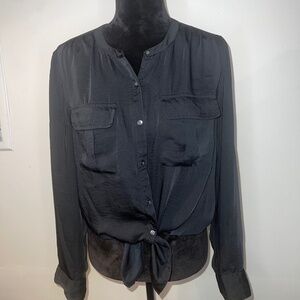 Calvin Klein button down blouse black size M preloved
